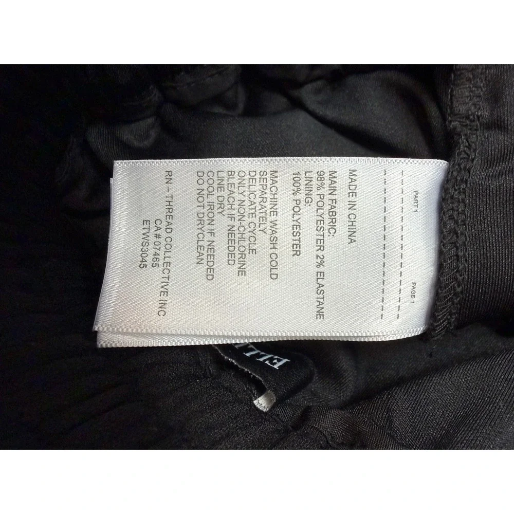 Ellen Tracy Womens SBlack Gold Button Sailor Shorts ETWS3045‎ Size S NWOT